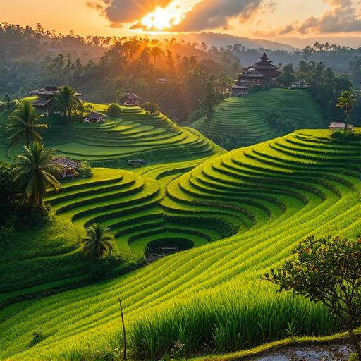 Rice terraces in Ubud, Bali, Indonesia